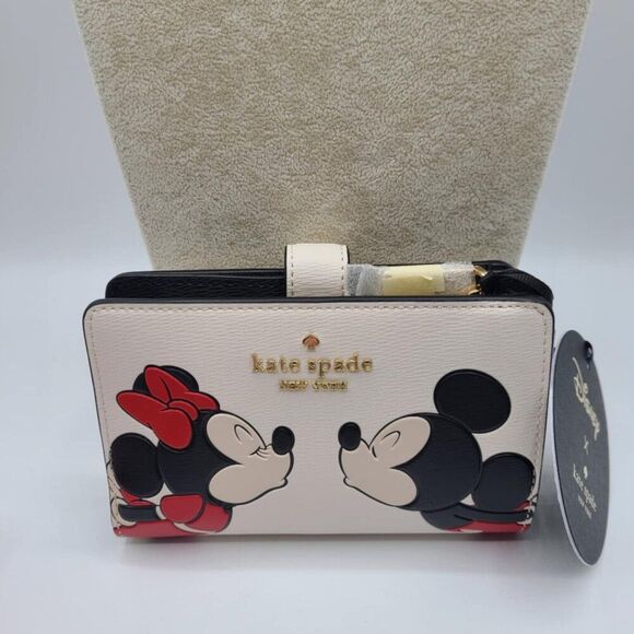 Kate Spade Disney NY Minnie Medium Bifold Wallet NWT! NEW! - Picture 11 of 12